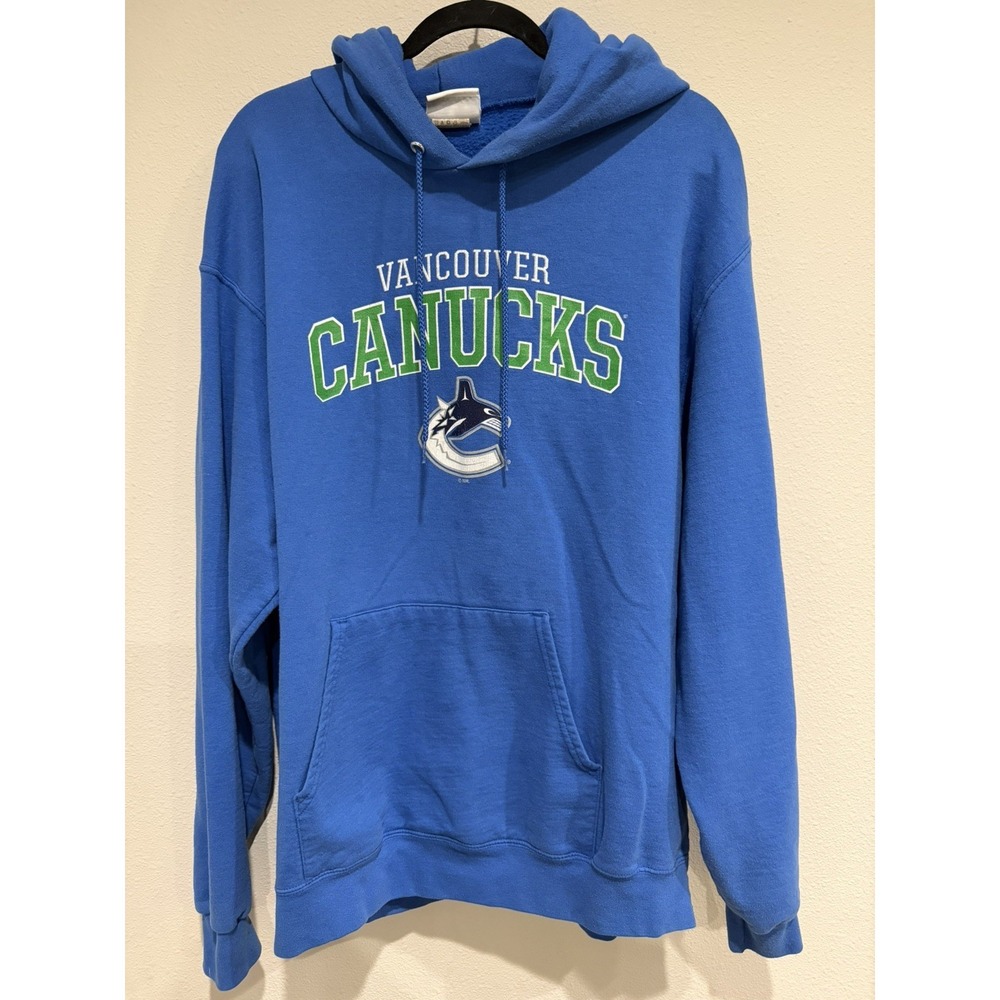 Vintage‎ men's Champion Vancouver Canucks Blue Hoodie Size XL